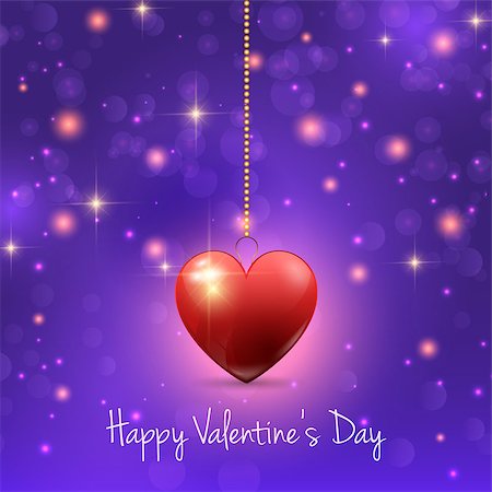 simsearch:400-06528675,k - Valentine's Day background with red heart Stockbilder - Microstock & Abonnement, Bildnummer: 400-08346740