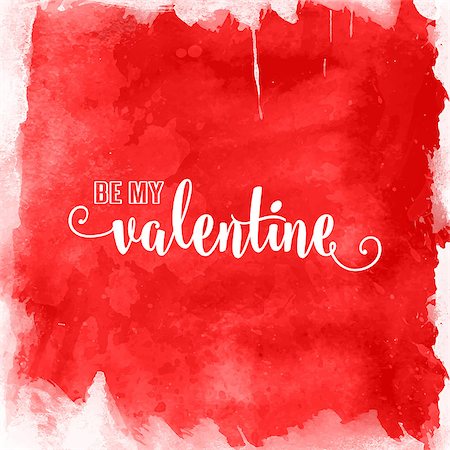 simsearch:400-06528675,k - Valentine's Day background with watercolour design Stockbilder - Microstock & Abonnement, Bildnummer: 400-08346742