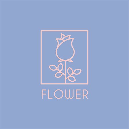 simsearch:400-08411281,k - Flower Shop Icon and Lettering Vector Emblems Stock Photo - Budget Royalty-Free & Subscription, Code: 400-08348648