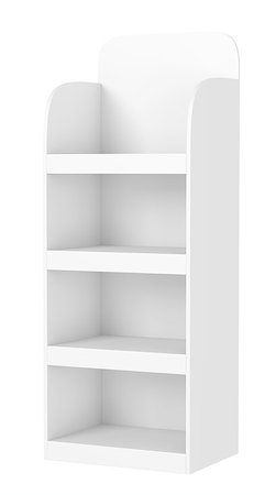 simsearch:400-08919670,k - Display stand with shelves isolated on white background Fotografie stock - Microstock e Abbonamento, Codice: 400-08348808