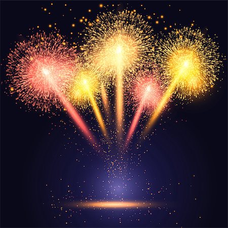 Celebration background with colourful fireworks Photographie de stock - Aubaine LD & Abonnement, Code: 400-08348896