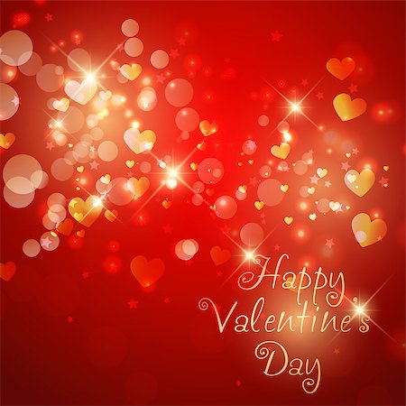 simsearch:400-06528675,k - Valentine's Day background with sparkle hearts design Stockbilder - Microstock & Abonnement, Bildnummer: 400-08348908