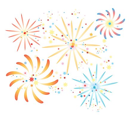 simsearch:400-05263557,k - Beautiful vector illustration of fireworks in the background Stock Photo - Budget Royalty-Free & Subscription, Code: 400-08340603