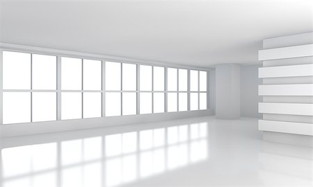 High resolution white room with window Foto de stock - Super Valor sin royalties y Suscripción, Código: 400-08341003