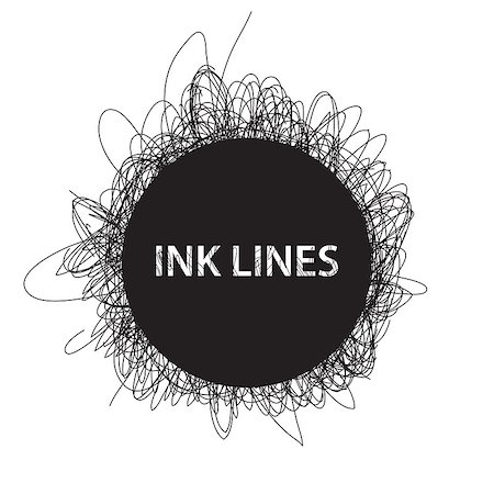 Abstract Ink lines background on white Stock Photo - Budget Royalty-Free & Subscription, Code: 400-08341203