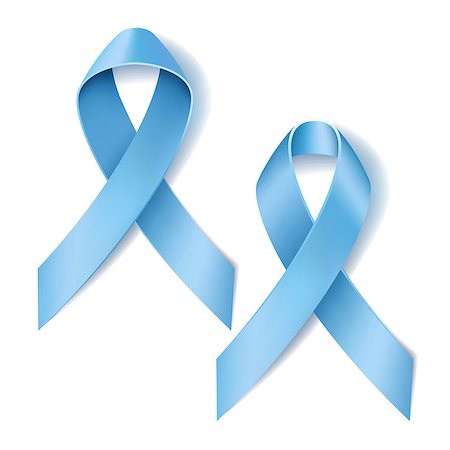 simsearch:400-04271854,k - Prostate cancer ribbon awareness. Disease symbol. Realistic Light blue ribbon isolated on white background. Vector illustration Stock Photo - Budget Royalty-Free & Subscription, Code: 400-08341390