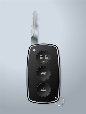simsearch:400-04590086,k - Car remote key with lock unlock windop up and trunk open functions Photographie de stock - Aubaine LD & Abonnement, Code: 400-08341423