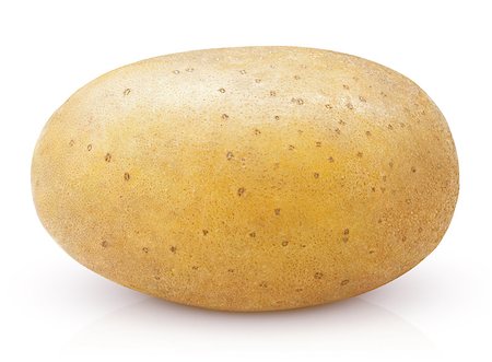 simsearch:400-04886822,k - Closeup of single potato isolated on white background with clipping path Photographie de stock - Aubaine LD & Abonnement, Code: 400-08341549