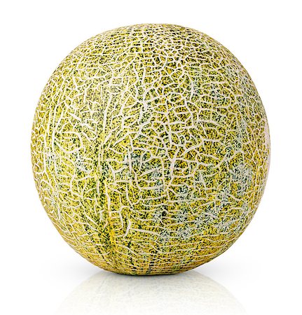 Ripe melon isolated on white background with clipping path Stock Photo - Budget Royalty-Free & Subscription, Code: 400-08341553