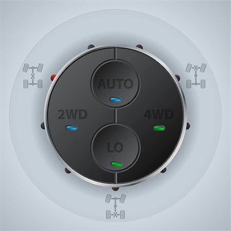 situation - Off road differential control panel design with function LEDs Stock Photo - Budget Royalty-Free & Subscription, Code: 400-08341810