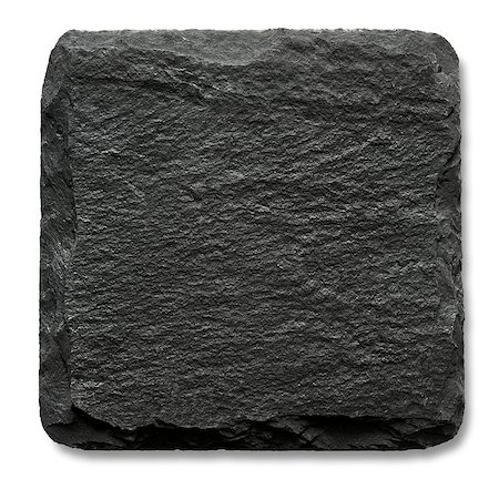 picture rough object - Square slate stand isolated on a white background Stock Photo - Budget Royalty-Free & Subscription, Code: 400-08342077