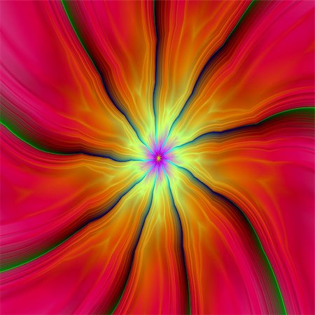 simsearch:400-06067180,k - A digital abstract fractal image with nine segments in pink, red, orange, yellow and green, and blue. Stock Photo - Budget Royalty-Free & Subscription, Code: 400-08342728