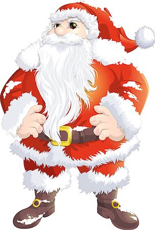 simsearch:400-08491713,k - Santa Claus painted in the background, with snow Stock Photo - Budget Royalty-Free & Subscription, Code: 400-08342734