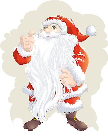 simsearch:400-08491713,k - Santa Claus painted in the background, with snow Stock Photo - Budget Royalty-Free & Subscription, Code: 400-08342733
