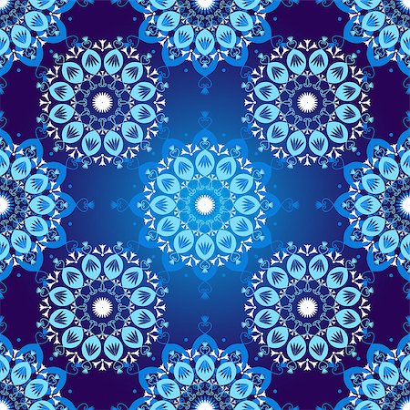 simsearch:400-07061067,k - Seamless dark blue vintage christmas pattern with colorful lacy snowflakes, vector Foto de stock - Super Valor sin royalties y Suscripción, Código: 400-08343107