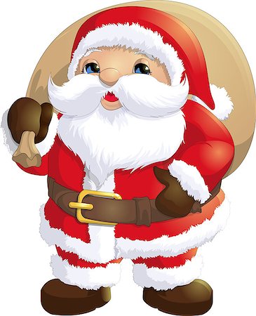 simsearch:400-08491713,k - Santa Claus painted in the background, with snow Stock Photo - Budget Royalty-Free & Subscription, Code: 400-08343114