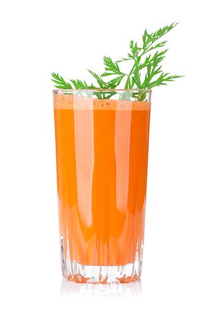 simsearch:400-08343170,k - Fresh vegetable carrot juice. Isolated on white background Foto de stock - Super Valor sin royalties y Suscripción, Código: 400-08343171