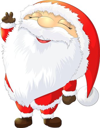 simsearch:400-08491713,k - Santa Claus painted in the background, with snow Stock Photo - Budget Royalty-Free & Subscription, Code: 400-08343244
