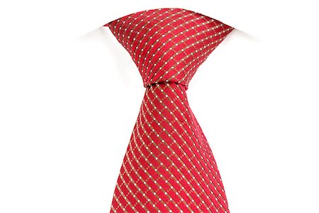 red tie, knotted the double Windsor Stockbilder - Microstock & Abonnement, Bildnummer: 400-08343811