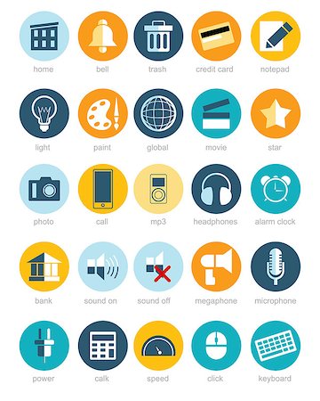 Vector illustration of a web icons set Foto de stock - Royalty-Free Super Valor e Assinatura, Número: 400-08374136