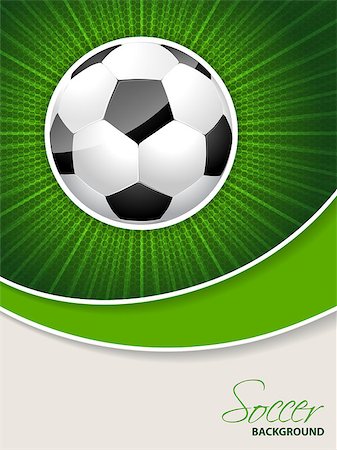 simsearch:400-08372849,k - Abstract soccer brochure template with bursting ball Stock Photo - Budget Royalty-Free & Subscription, Code: 400-08374259