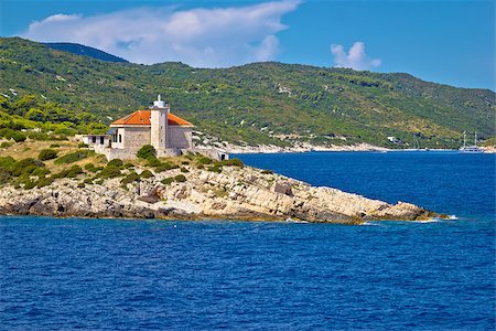 simsearch:400-07633210,k - Island of Vis lighthouse view, Dalmatia, Croatia Stock Photo - Budget Royalty-Free & Subscription, Code: 400-08374489