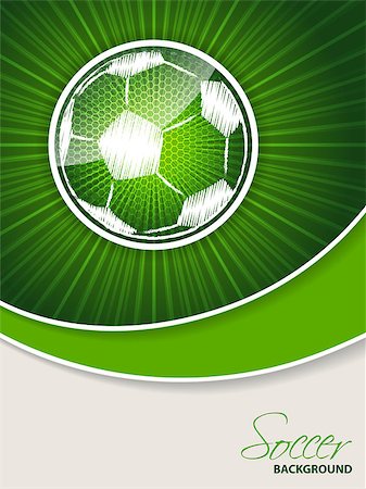 simsearch:400-08372849,k - Abstract soccer brochure template with bursting scribbled ball Stock Photo - Budget Royalty-Free & Subscription, Code: 400-08375622
