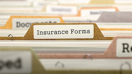 simsearch:400-08618903,k - Insurance Forms on Business Folder in Multicolor Card Index. Closeup View. Blurred Image. Stock Photo - Budget Royalty-Free & Subscription, Code: 400-08375988