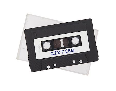 simsearch:400-05152359,k - Vintage audio cassette tape, isolated on white background, best of the 60's Foto de stock - Super Valor sin royalties y Suscripción, Código: 400-08376276