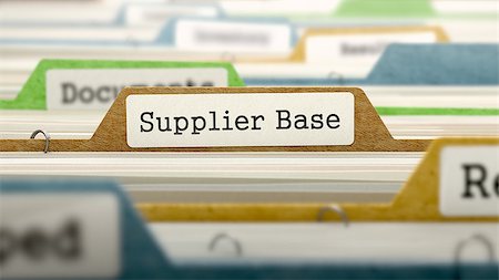 simsearch:400-08618903,k - Supplier Base Concept on File Label in Multicolor Card Index. Closeup View. Selective Focus. Stock Photo - Budget Royalty-Free & Subscription, Code: 400-08376903