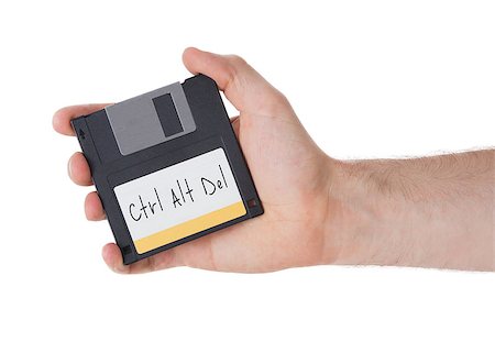 floppy disk - Floppy disk, data storage support, isolated on white - Ctrl Alt Del Fotografie stock - Microstock e Abbonamento, Codice: 400-08377020