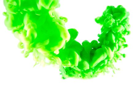 simsearch:649-05950711,k - green abstract art ink on white isolated background Stock Photo - Budget Royalty-Free & Subscription, Code: 400-08377777