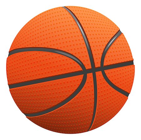 simsearch:858-03049840,k - Basketball. Ball for basketball. Isolated on white vector illustration Photographie de stock - Aubaine LD & Abonnement, Code: 400-08379525