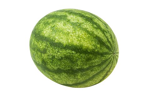 dimon044 (artist) - A green watermelon with water drops isolated on white background Stock Photo - Budget Royalty-Free & Subscription, Code: 400-08370841