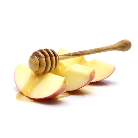 simsearch:400-09080023,k - Honey and apple on white background Stock Photo - Budget Royalty-Free & Subscription, Code: 400-08371582
