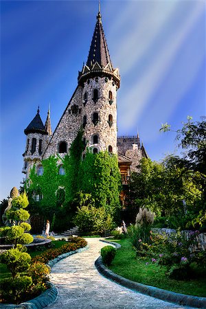 radodn (artist) - fairytale castle with mistik sunlight Fotografie stock - Microstock e Abbonamento, Codice: 400-08371627