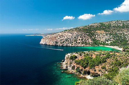 radodn (artist) - thassos island, greece panoramic view Fotografie stock - Microstock e Abbonamento, Codice: 400-08371633