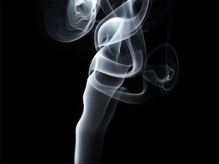 simsearch:400-04332303,k - Photo of abstract smoke swirls on black background. Studio shot. Photographie de stock - Aubaine LD & Abonnement, Code: 400-08372541