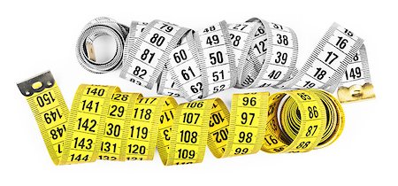 simsearch:400-04283582,k - white and yellow measuring tape isolated on a white background Stock Photo - Budget Royalty-Free & Subscription, Code: 400-08372644