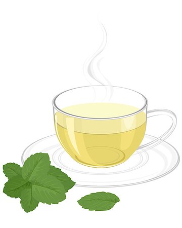 simsearch:400-04691031,k - Vector illustration of a cup with green tea Photographie de stock - Aubaine LD & Abonnement, Code: 400-08372816