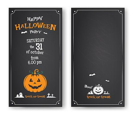 deniskolt (artist) - Happy Halloween party  invitation card design. Vector illustration Stock Photo - Budget Royalty-Free & Subscription, Code: 400-08372924