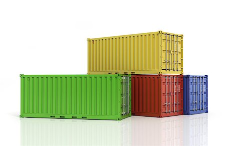 simsearch:400-05320164,k - Stack of freight containers. Foto de stock - Super Valor sin royalties y Suscripción, Código: 400-08373246