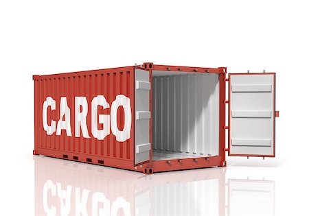 simsearch:400-04340394,k - Open shipping container. Cargo. Stock Photo - Budget Royalty-Free & Subscription, Code: 400-08373253