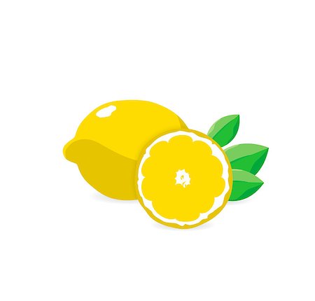 simsearch:400-08814206,k - Vector illustration. Fresh lemons with leaves. Eps 10 Photographie de stock - Aubaine LD & Abonnement, Code: 400-08373264