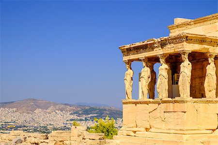 simsearch:400-08495039,k - Architecture detail of ancient temple Erechteion in Acropolis, Athens, Greece Fotografie stock - Microstock e Abbonamento, Codice: 400-08373276