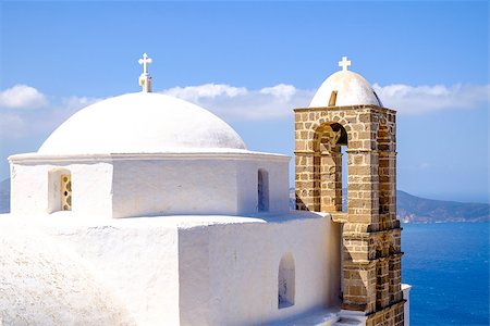 simsearch:400-08371614,k - Detail of traditional Greek cycladic church in Plaka village, Greece Foto de stock - Super Valor sin royalties y Suscripción, Código: 400-08373282