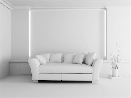simsearch:633-08639004,k - living-room with the modern furniture. 3d render. Fotografie stock - Microstock e Abbonamento, Codice: 400-08373407