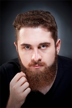 Portrait of a Teenage Hipster with Beard Photographie de stock - Aubaine LD & Abonnement, Code: 400-08373828