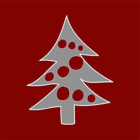 simsearch:400-08712804,k - Christmas tree. Winter pattern. Hand drown vector background. Stock Photo - Budget Royalty-Free & Subscription, Code: 400-08404358