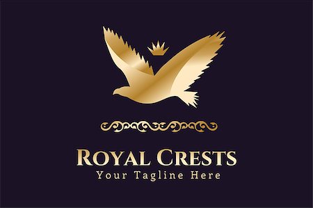 Royal logo vector logo. Eagle logo. Kings symbol. Royal crests monogram. Kings Top hotel. Bird logo. Royal hotel logo, Premium brand boutique, Falcon logo, Lawyer logo.Vintage logo,modern logo Stock Photo - Budget Royalty-Free & Subscription, Code: 400-08404367